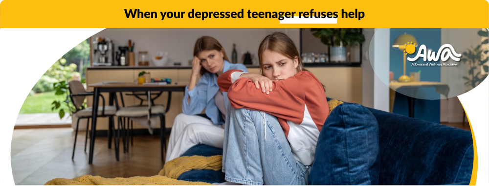 Why does my depressed teenager refuse to go to therapy