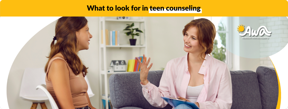 What kind of therapist is best for a teenager